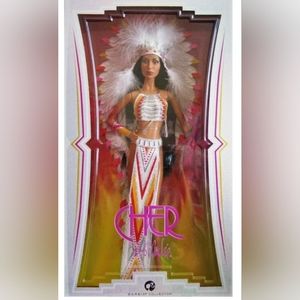 Rare!!! 2007 Cher Indian Half Breed Bob Mackie Barbie doll